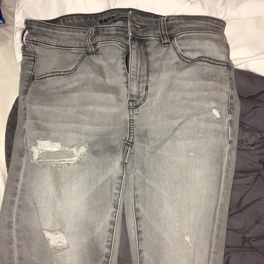 Grey AE jeggings